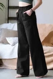 Cotton Wide Leg Pants