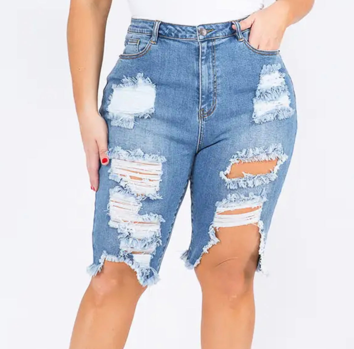 Distressed Shorts